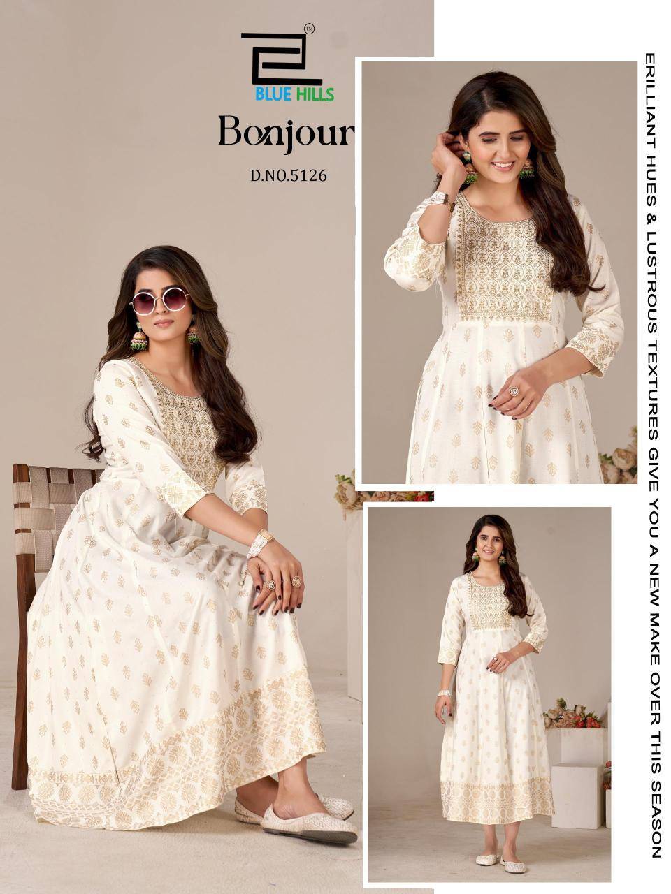 Blue hills bonjour Kurti wholesale market rate